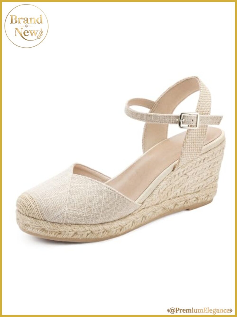 Espadrille Wedge Sandals Closed Toe Platform Summer Shoes